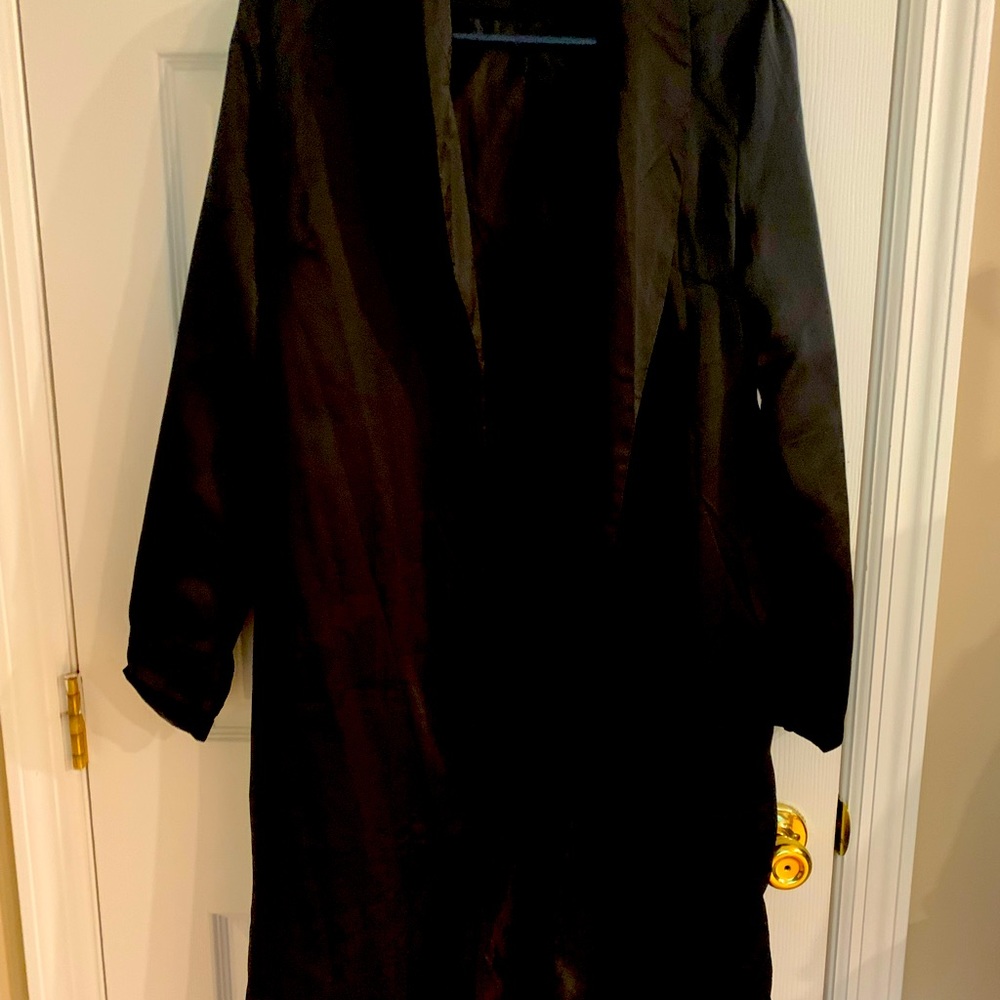 Long duster coat with stunning Asian print